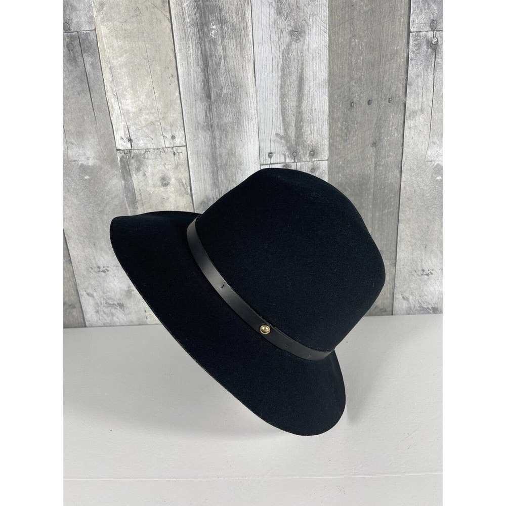 RAG & BONE Floppy Brim Wool Fedora Hat Black , Size - Medium $195 - Picture 4 of 9